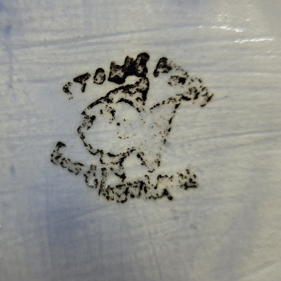 Stone Washed Sea Lite Blue Ceramic Wall Hanging Calla Lily Flower 8.25 x8.25 x 1 - Picture 8 of 11